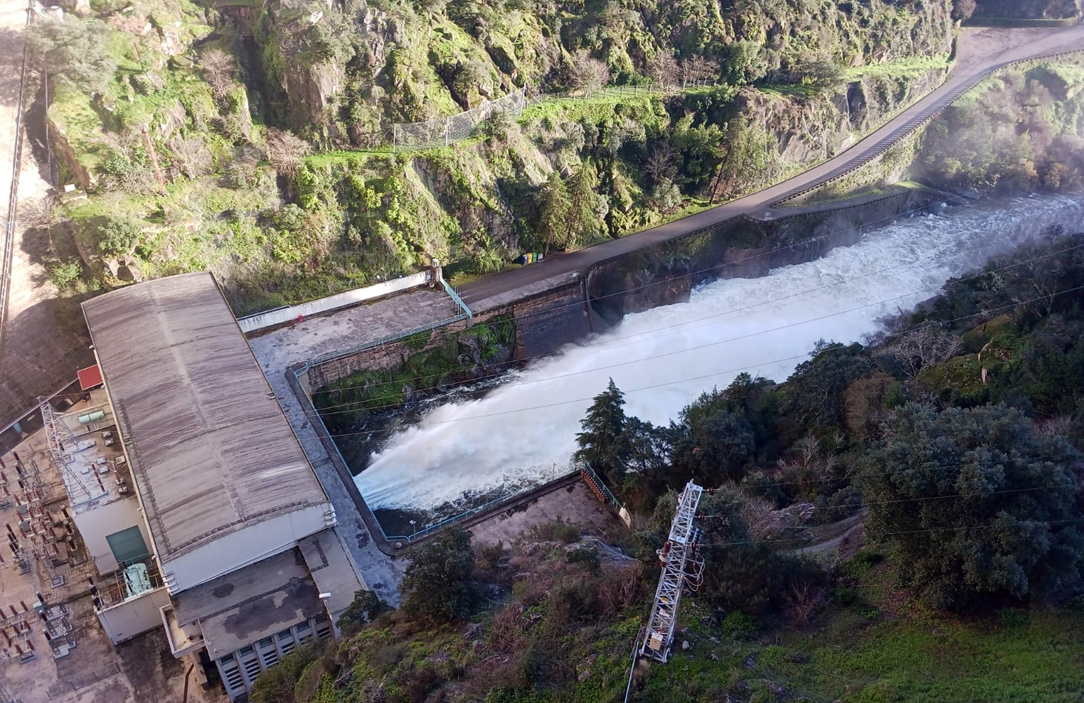 Barragem do Cabril já bem perto da cota máxima